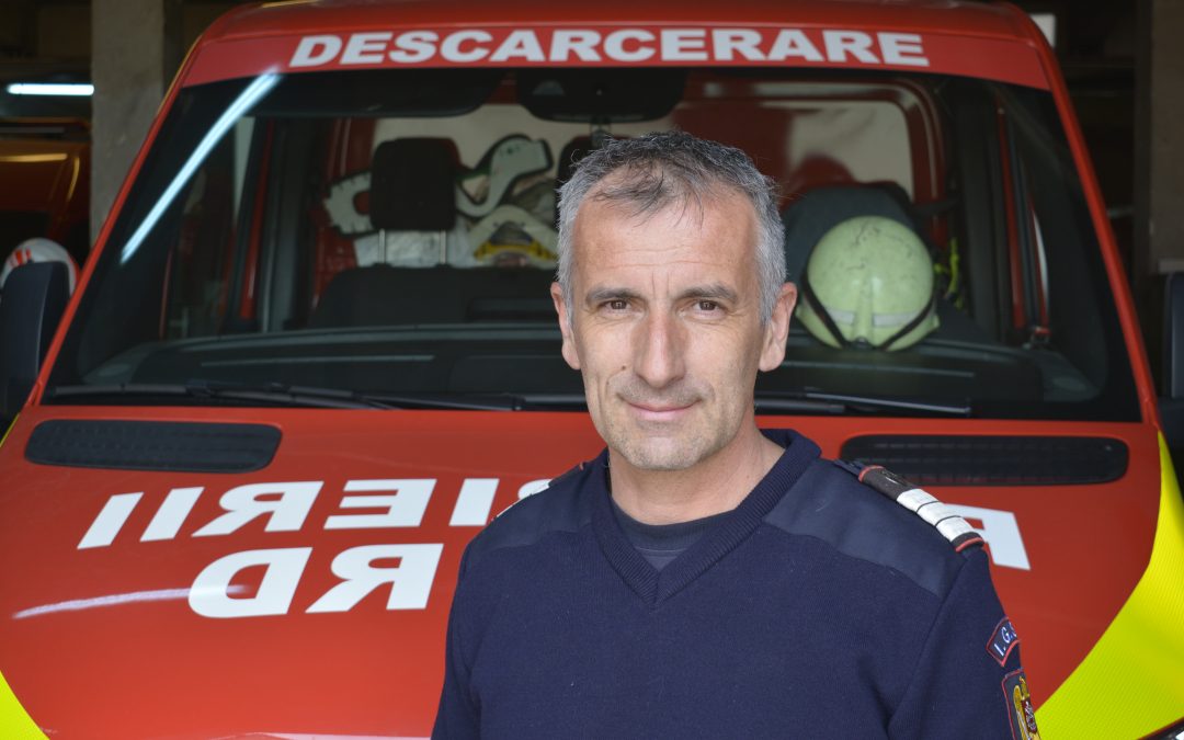 Plutonier adjutant Ciprian Rîpan: „E o meserie grozavă la pompieri și e păcat să vii aici doar pentru salariu”