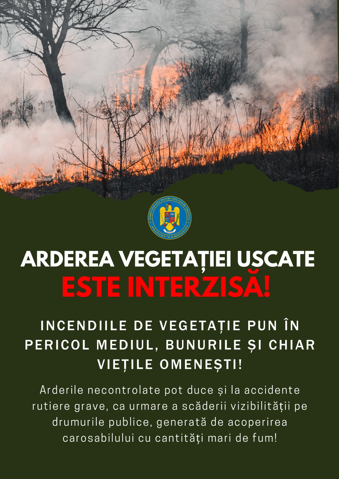 Stop incendiilor de vegetatie